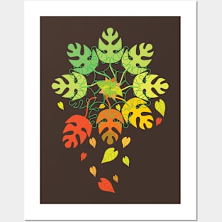 Colorful Fall Mandala Posters and Art